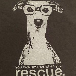 NWOT T-shirt with rescue Greyhound